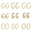 Picture of 304 Stainless Steel Stylish Hoop Earrings Multicolor C Shape