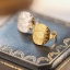 Immagine di Acciaio al titanio Religione Aperto Regolabile Anello Multicolore Tondo Occhio della Provvidenza/ Occhio che Tutto Vede 17.3mm (taglia di US: 7), 1 Pz