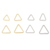 Picture of Brass Open Jump Rings Findings For Jewelry Making Real Gold Plated Triangle