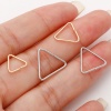 Picture of Brass Open Jump Rings Findings For Jewelry Making Real Gold Plated Triangle