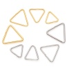 Picture of Brass Open Jump Rings Findings For Jewelry Making Real Gold Plated Triangle