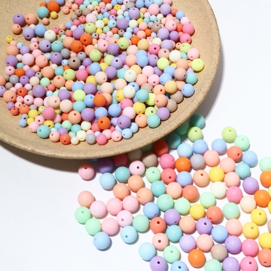 Picture of Acrylic Beads At Random Color Round