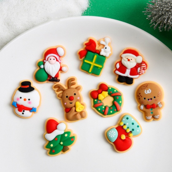 Immagine di Resin Cartoon DIY Craft Embellishments Christmas