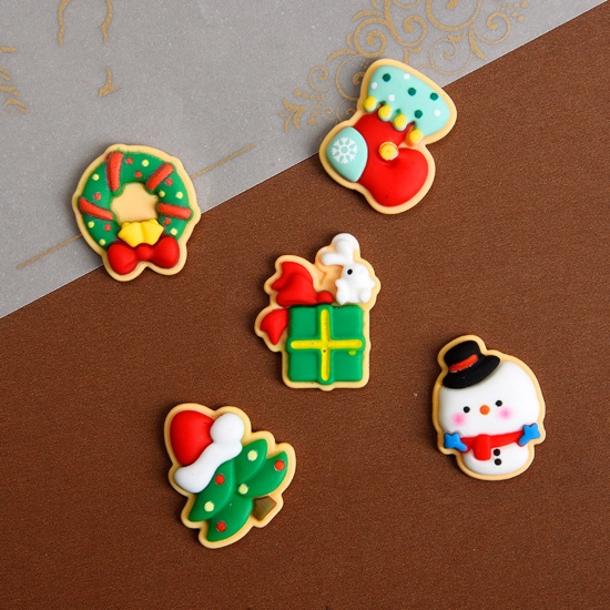 Immagine di Resin Cartoon DIY Craft Embellishments Christmas