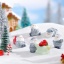 レジンマイクロ 風景ミニチュア 装飾 飾り クリスマス サンタクロース の画像