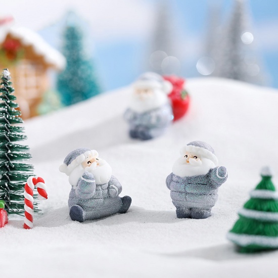Immagine di Resin Micro Landscape Miniature Home Decoration Christmas Santa Claus