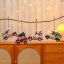 Image de Décoration de Noël à Suspendre en Bois Camion Nain sans Visage Elfe