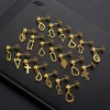 Picture of Titanium Steel Geometry Series Ear Post Stud Earrings Gold Plated 15mm
