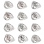 Immagine di 304 Acciaio Inossidabile Pietre Nascita Aperto Regolabile Anello Tono Argento Albero di Vita 16.5mm (taglia di US: 6), 1 Pz