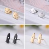 Picture of 304 Stainless Steel Galaxy Ear Post Stud Earrings Multicolor Spaceship Rocket Hollow