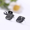 Picture of 304 Stainless Steel Galaxy Ear Post Stud Earrings Multicolor Spaceship Rocket Hollow