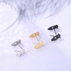 Picture of 304 Stainless Steel Galaxy Ear Post Stud Earrings Multicolor Spaceship Rocket Hollow
