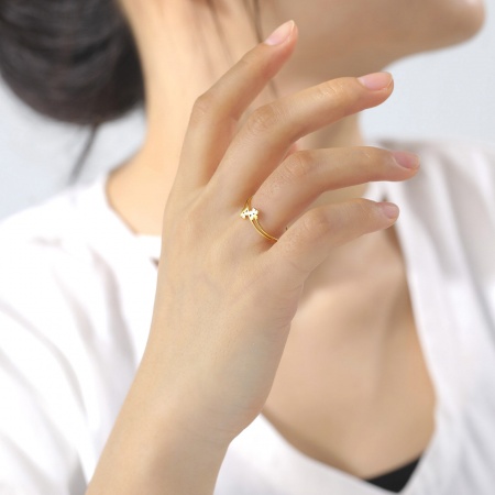 304 Stainless Steel Ins Style Unadjustable Rings Multicolor Round Flower