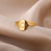 Picture of 304 Stainless Steel Ins Style Unadjustable Rings Sun & Moon