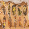 Immagine di PET DIY Decorazione Di Scrapbook Adesivi Multicolore Piuma 19cm x 7.2cm, 1 Pacchetto ( 10 Pz/Pacchetto)