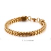 Picture of 304 Stainless Steel Simple Foxtail Chain Bracelets Multicolor