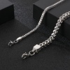 Picture of 304 Stainless Steel Simple Foxtail Chain Bracelets Multicolor