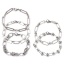 Immagine di 304 Acciaio Inossidabile Catena Braccialetti Tono Argento 19cm Lunghezza, 1 Pz