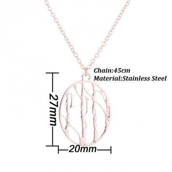 Picture of 201 Stainless Steel Stylish Link Cable Chain Necklace Multicolor 45cm(17 6/8") long