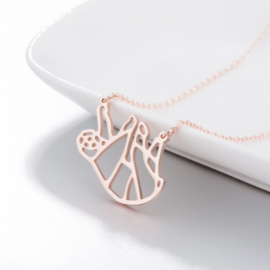 Picture of 201 Stainless Steel Stylish Link Cable Chain Necklace Multicolor 45cm(17 6/8") long