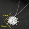 Bild von 201 Edelstahl Stilvoll Gliederkette Kette Halskette Bunt 45cm lang, 1 Strang