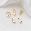 Изображение Латунь Застежка когтя омара Символ бесконечности Слон 14K настоящее золото с покрытием 1 ШТ