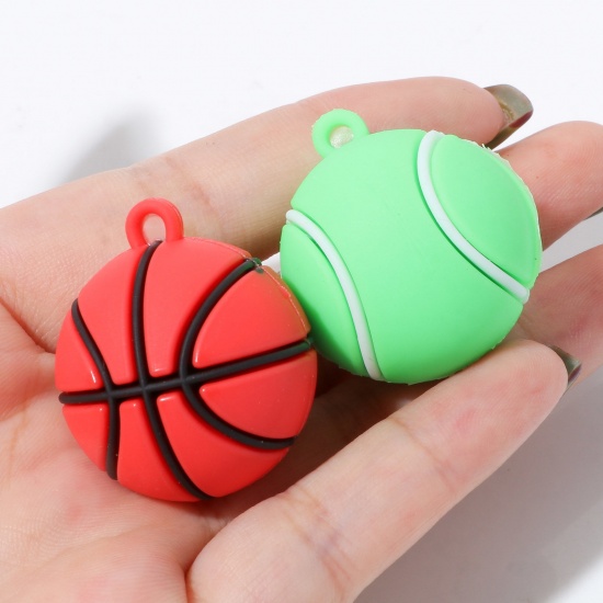 Image de Pendentifs en PVC Sport 3D 5 Pcs