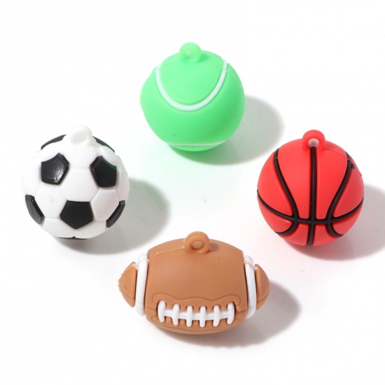 Image de Pendentifs en PVC Sport 3D 5 Pcs