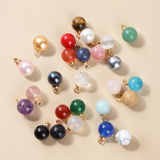 Picture of Gemstone ( Mix ) Charms Multicolor Ball