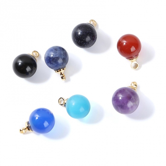 Picture of Gemstone ( Mix ) Charms Multicolor Ball