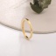 エコフレンドリー シンプルでカジュアル シンプル K18 ゴールドフィルド 304ステンレス鋼 調整不能 リング 指輪 女性 1 個 の画像