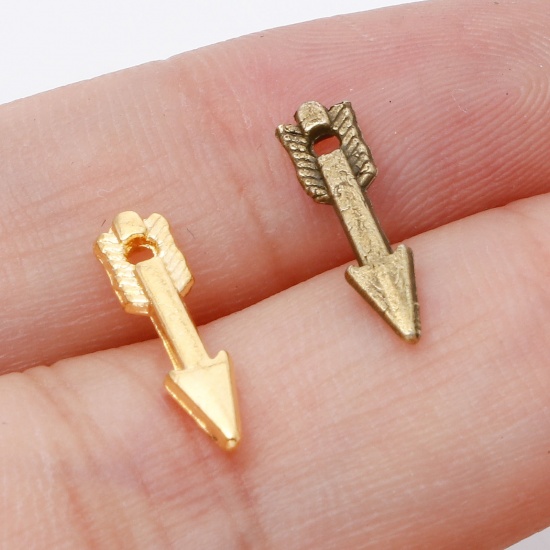 Picture of Zinc Based Alloy Charms Multicolor Arrow 14.5mm x 4mm