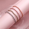Picture of Brass Simple Braided Bracelets Multicolor 15cm(5 7/8") long