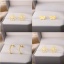 Picture of 304 Stainless Steel Stylish Ear Post Stud Earrings Multicolor 15mm Dia., 1 Piece