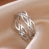 Picture of 304 Stainless Steel Geometry Series Rings Multicolor Round Geometric Hollow 19.8mm(US Size 10)