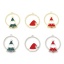 Picture of Zinc Based Alloy Christmas Charms Multicolor Round Enamel