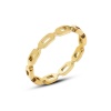 Picture of Eco-friendly Simple & Casual Stylish 18K Real Gold Plated 304 Stainless Steel Unadjustable Hollow Rings Unisex