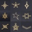 Picture of 304 Stainless Steel Filigree Stamping Charms Multicolor Hollow 2 PCs