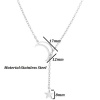 Picture of Titanium Steel Galaxy Link Cable Chain Y Shaped Lariat Necklace Multicolor Star Moon Hollow 45cm(17 6/8") long