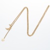 Picture of Titanium Steel Galaxy Link Cable Chain Y Shaped Lariat Necklace Multicolor Star Moon Hollow 45cm(17 6/8") long