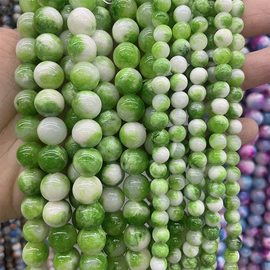 Immagine di Giada ( Naturale ) Perline Multicolore Tondo 1 Filo