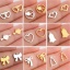 Immagine di 304 Acciaio Inossidabile San Valentino Charms Cravatta a Farfalla Multicolore Cuore 10 Pz