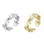 Immagine di 304 Acciaio Inossidabile Insetto Aperto Regolabile Anello Multicolore Farfalla Foglia 17.3mm (taglia di US: 7), 1 Pz