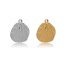 Picture of 304 Stainless Steel Charms Multicolor Shell Textured 19mm x 16mm