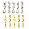Picture of 304 Stainless Steel Cord End Caps Cylinder Multicolor With Lobster Claw Clasp