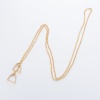 Image de Collier Lariat en Forme de Y en 304 Acier Inoxydable Multicolore Empreintes de Cheval Creux 45cm long, 1 Pièce