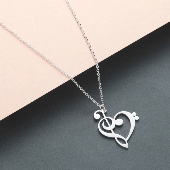 Picture of 201 Stainless Steel Stylish Necklace Multicolor Athlete 45cm(17 6/8") long