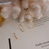 Picture of Eco-friendly Simple & Casual Simple 18K Real Gold Plated 304 Stainless Steel Unadjustable Rings Unisex