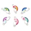 Picture of Zinc Based Alloy Weather Collection Connectors Rainbow Silver Tone Multicolor Heart Enamel 23mm x 11mm