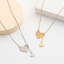 Bild von 304 Edelstahl Valentinstag Y Form Lariat Halskette Bunt Herz Hohl 47cm lang, 1 Strang
